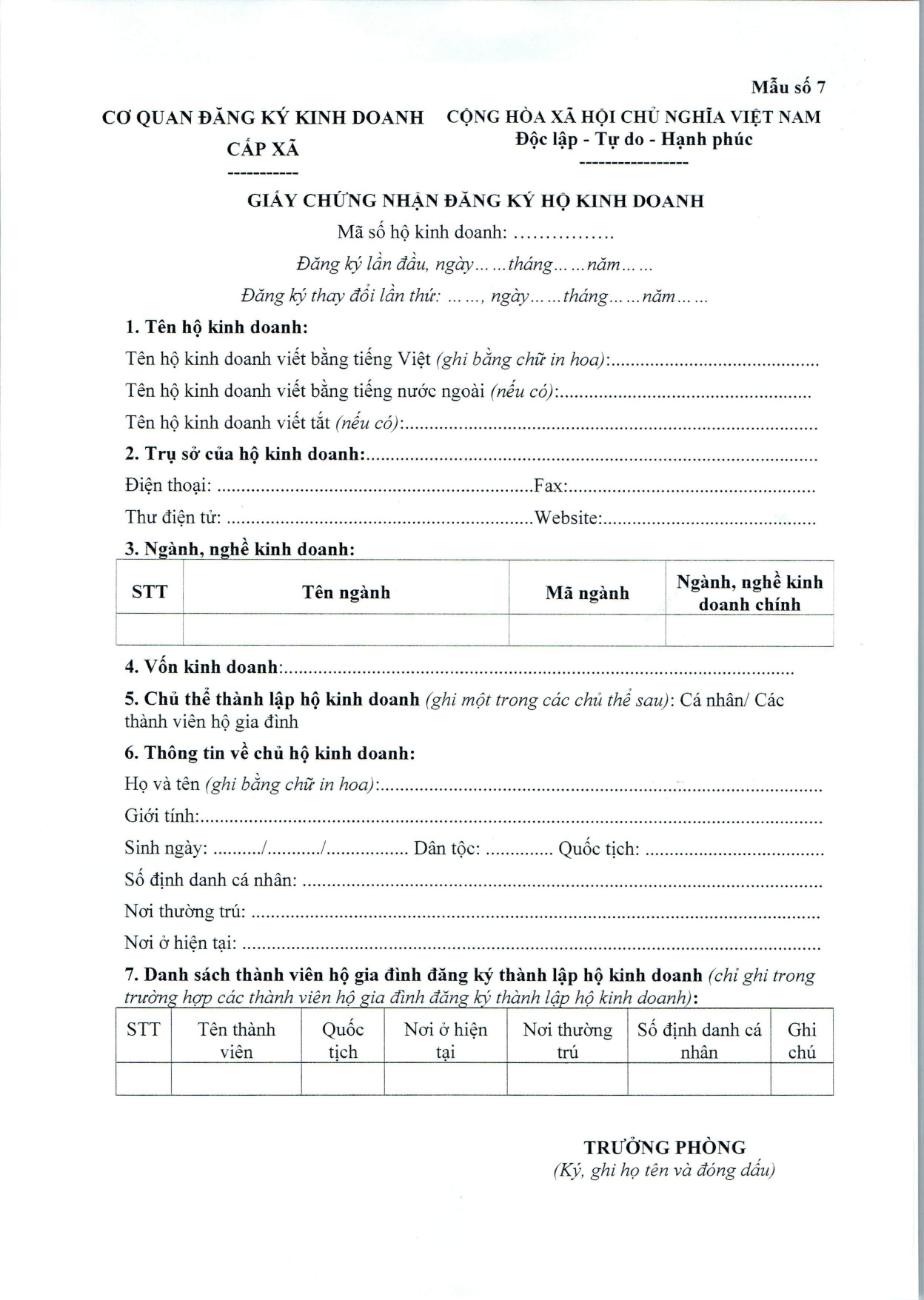 THỦ TỤC ĐĂNG KÝ HỘ KINH DOANH TẠI TP. HCM  LDLAWYER