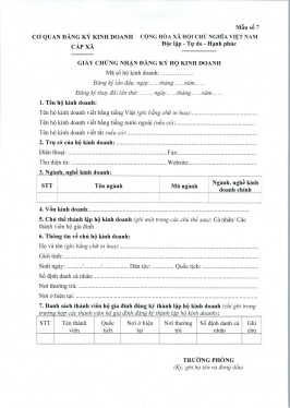 THỦ TỤC ĐĂNG KÝ HỘ KINH DOANH TẠI TP. HCM  LDLAWYER