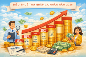 Bảng thuế thu nhập cá nhân mới nhất năm 2026 LDLAWYER