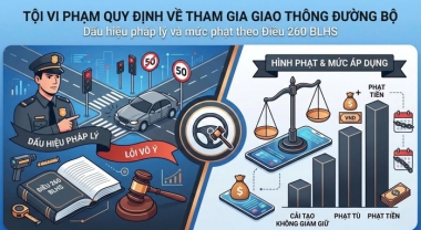 Tội vi phạm quy định về tham gia giao thông đường bộ: Dấu hiệu pháp lý và mức phạt theo Điều 260 BLHS LDLAWYER