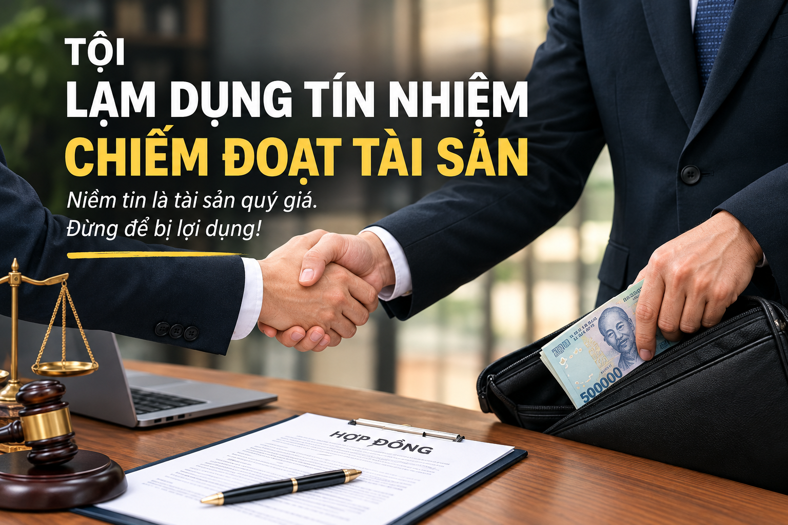 Tội Lạm Dụng Tín Nhiệm Chiếm Đoạt Tài Sản  LDLAWYER
