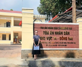 Luật sư Nguyễn Thị Duyên tham gia tố tụng tại TAND khu vực 14 Đồng Nai LDLAWYER